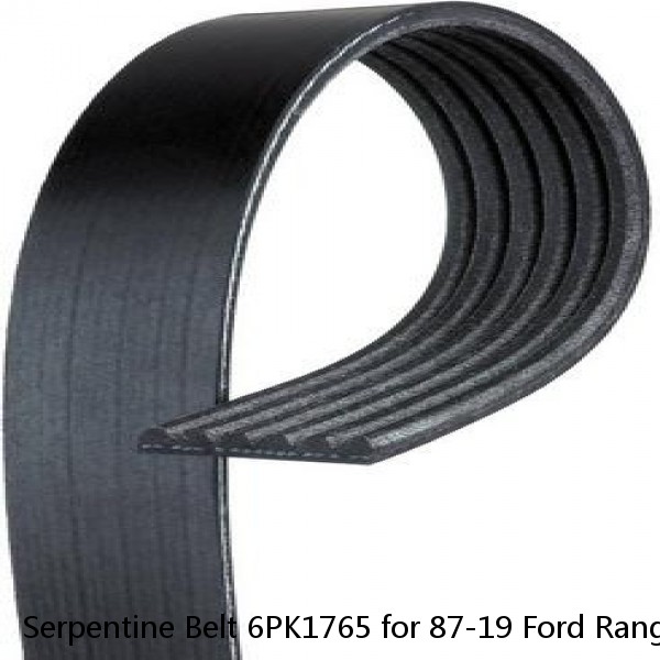 Serpentine Belt 6PK1765 for 87-19 Ford Ranger Mazda Chevrolet Chrysler Porsche